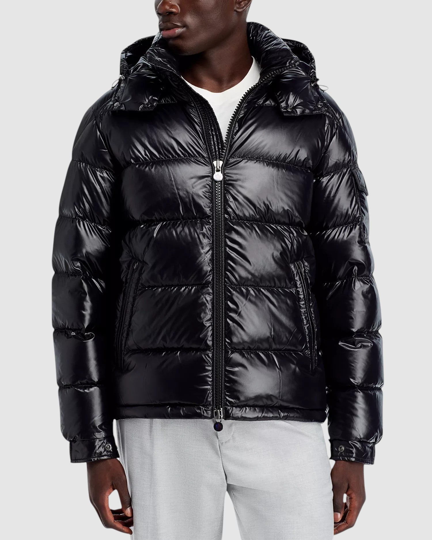 Moncler Maya Hooded Short Down Jacket